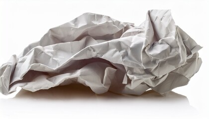crumpled paper isolated on white background
