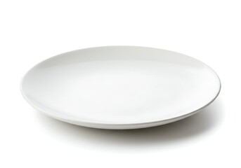 White plate isolated on white