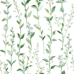Fototapeta premium Minimalist boho illustration radiates peace with gentle watercolor leaf element