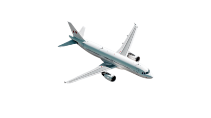 Soaring Skyward: A meticulously crafted airplane design, gleaming against the expanse of the sky. This image captures the elegance and precision of air travel.