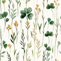 Minimalist boho style pattern feels calm and serene, watercolor painted