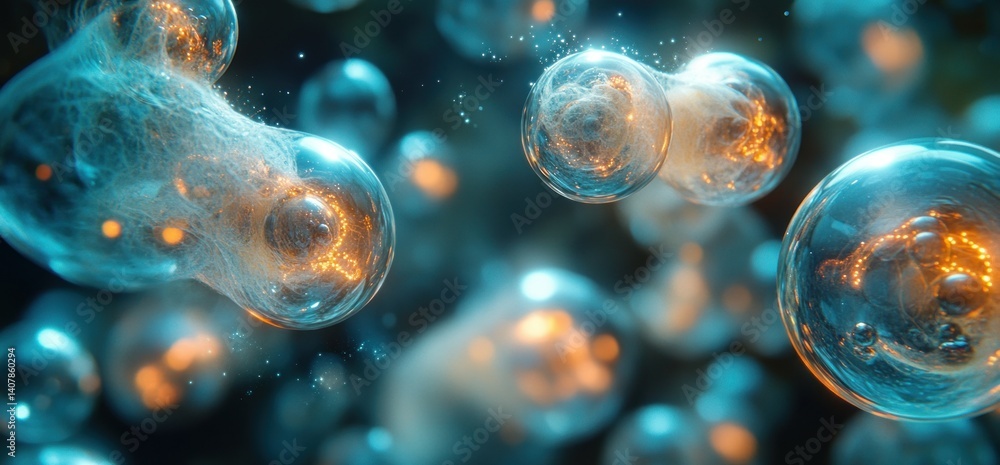 Poster soda bubbles splashing underwater fizzing cola liquid texture black background freshness concept