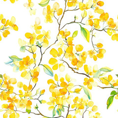 Bright floral pattern shows blooming flower with vibrant color and charm