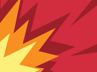Blast Zap Excitement Explosion Red Yellow Abstract Background