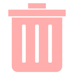 light pink delete icon