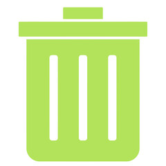 light green delete icon