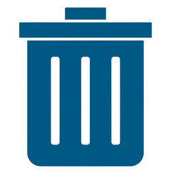 navy blue delete icon