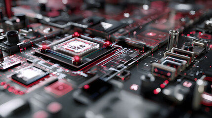 Abstract Circuit Board Technology Background