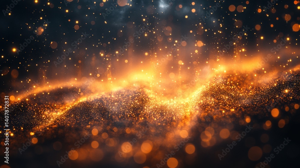 Poster blur glow overlay bokeh rays sunlight beam glare gleam leak defocused golden orange black light flec