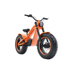 Stylish Orange Electric Motorcycle - Modern E-bike Design