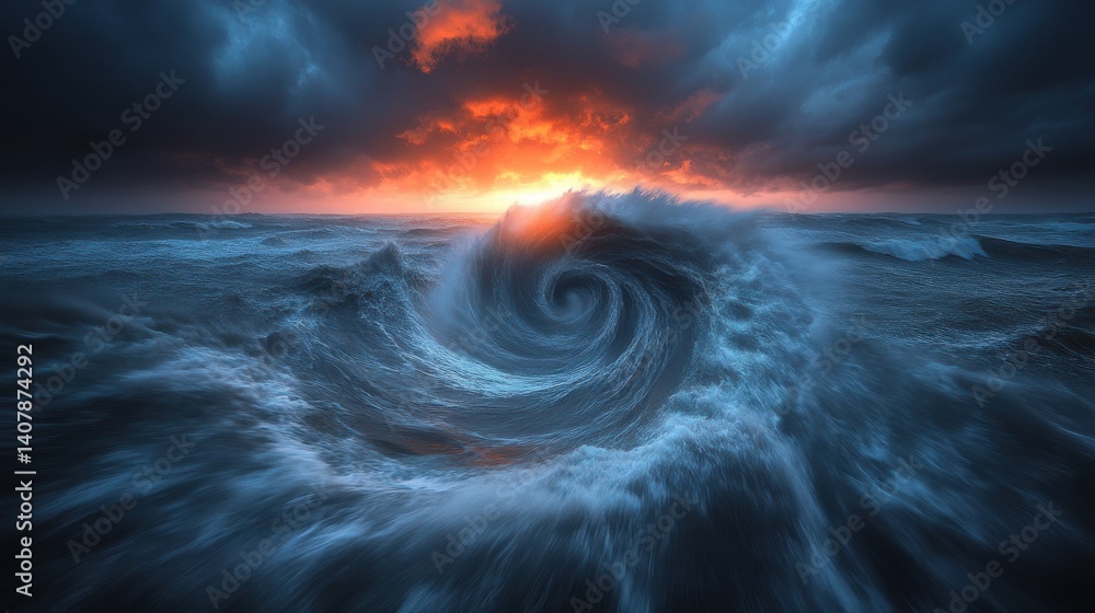 Poster blurred swirl in the clouds,stock image