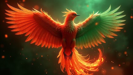 Fototapeta premium Colorful Firebird