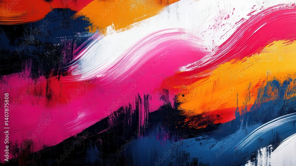 Aufkleber bright abstract scribbles,loops in vibrant colors create dynamic composition overlapping lines evoke sense of energy,creativity perfect for artistic expression,stock photo