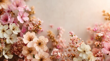 Easter decoration chick ornaments festive banners. Gentle Bloom Embrace of Light Pink Floral Delight A Symphony of Blossoms in Spring s Radiant Hues.