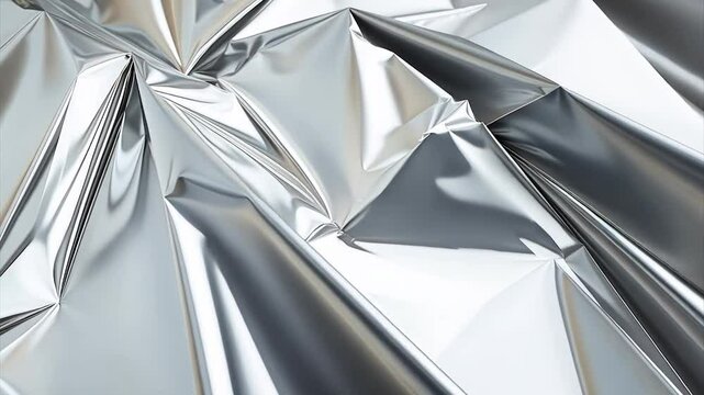 Crinkled Silver Foil Texture