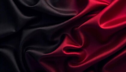Obraz premium Black dark gray purple burgundy red background. Silk satin fabric. Luxury elegant beauty premium rich. Shiny glitter shimmer silky. Drapery fold crease. Christmas birthday Valentine romance festival.