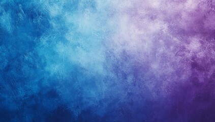 Obraz premium Blue and purple gradient background, blurred texture with grainy noise, soft light, space for text