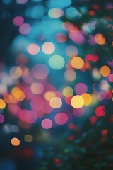 Fototapeta premium Colorful Bokeh Night Lights