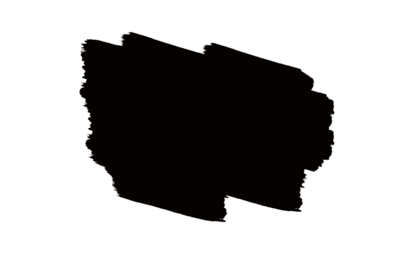 Abstract Black brush stock isolated, PNG file