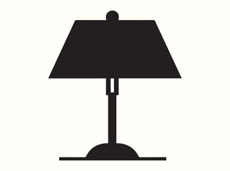 Obraz premium Modern Table Lamp Silhouette Art