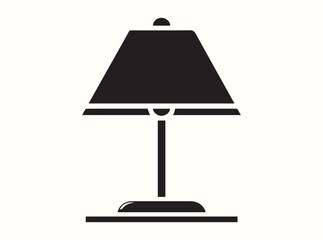 Modern minimalist lamp silhouette