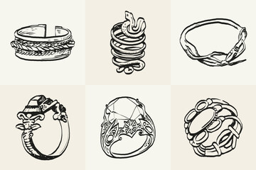 Hand draw la dolce vita vintage doodles collection. Illustrations for invitations, menus and parties. La dolce vita italian style. summer holidays in the village of Provence.