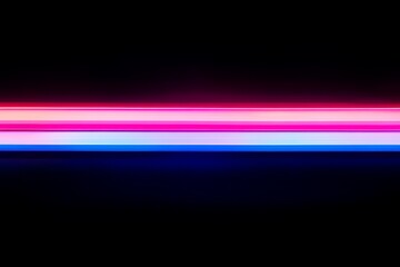 Neon pink and blue light streaks on dark background for modern design