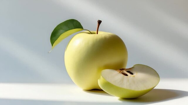 Asian pear slices set against a backdrop.