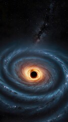 spiral galaxy in space