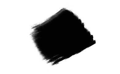 Ink brush stock isolated on transparent PNG file
