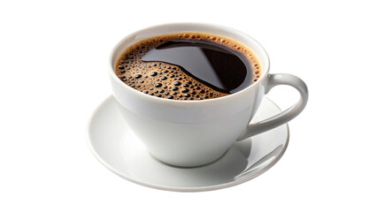 coffee cup isolated on transparent background, AI