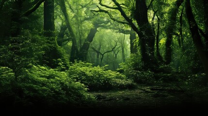 Obraz premium canopy dark green backgrounds