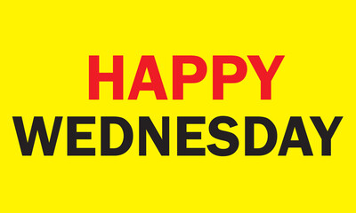 Happy Wednesday Colorful vector