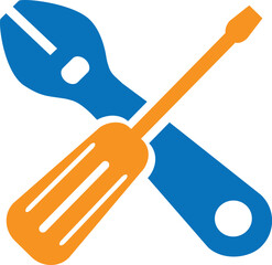 vector design repair service icon style 
