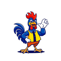 cartoon rooster with thumb