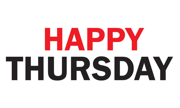Happy Thursday vector art 