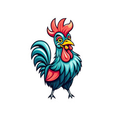 rooster vector illustration