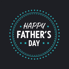 Happy Father's Day Vector Graphic, Celebration Typography