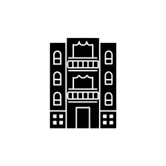 creative details Apartment Building Icon Vector Illustration