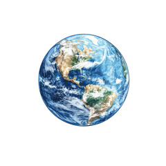 Planet Earth A Stunning View of the Americas from Space