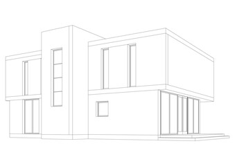 sketch of house