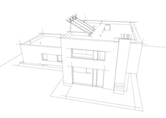 sketch of house