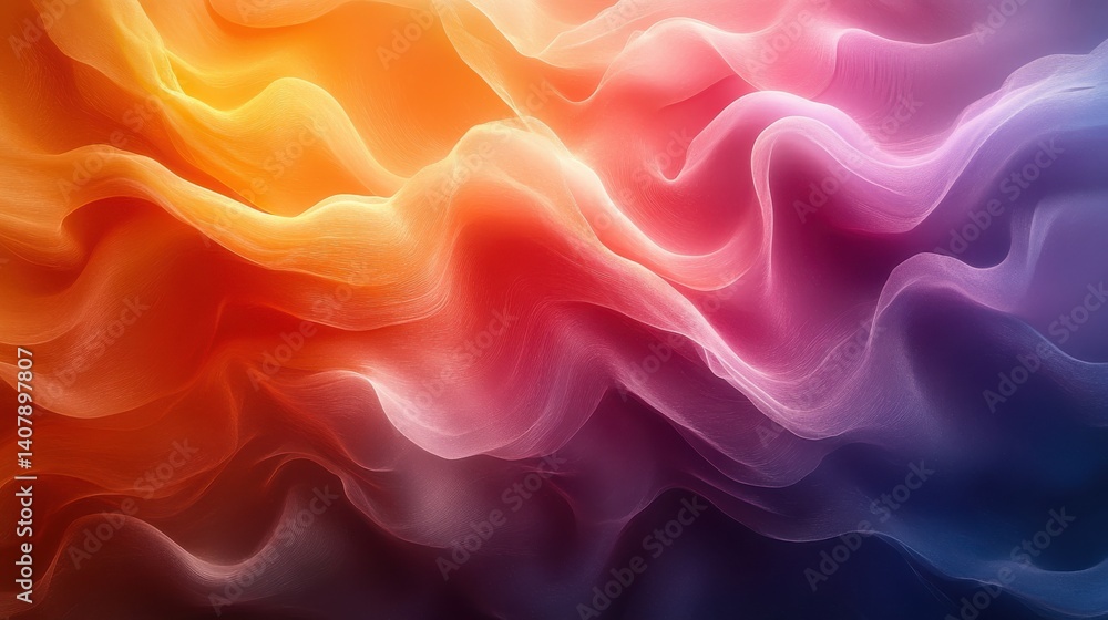 Poster color flow edges of color flowing in a direction