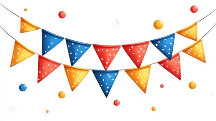 Obraz premium colorful bunting party decoration,photo stock