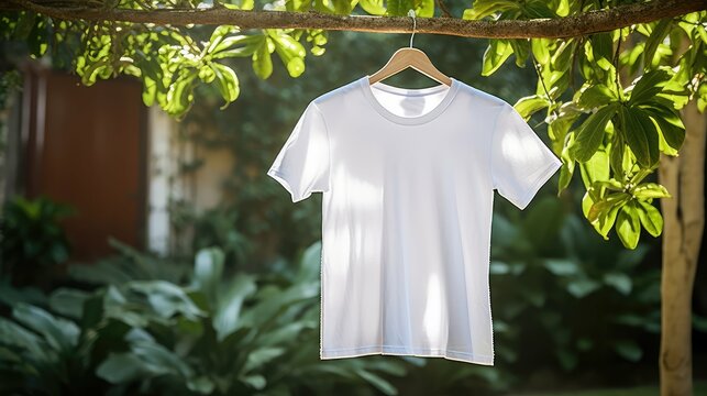 naure white t shirt hanger