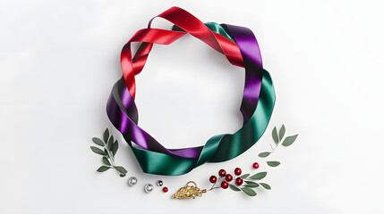 Fototapeta premium Minimalist Christmas，christmas, decoration, christmas tree,holiday, xmas,winter, decorations, celebration, presents,gift, Santa Claus，ornaments，new year，december，seasonal，gift