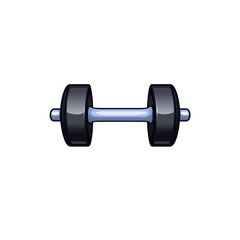 Cartoon Dumbbell Illustration Fitness Equipment Icon