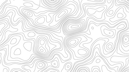 Abstract wave paper curved reliefs background. Modern design with White background with topographic wavy pattern design. paper texture Imitation of a geographical map shades. White background.