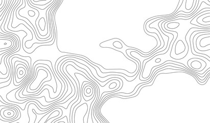 Abstract wave paper curved reliefs background. Modern design with White background with topographic wavy pattern design. paper texture Imitation of a geographical map shades. White background.