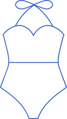 Linear swimsuit icon